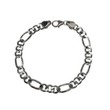 S925 Cuban Chain Bracelet 6mm Hip-hop Vintage Style for Women