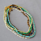Vintage Boho Stone Beads Choker Necklace Chain Jewelry