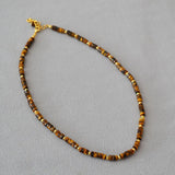 Vintage Boho Stone Beads Choker Necklace Chain Jewelry