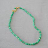 Vintage Boho Stone Beads Choker Necklace Chain Jewelry