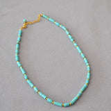 Vintage Boho Stone Beads Choker Necklace Chain Jewelry