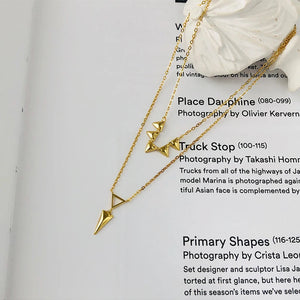 925 Sterling Silver Double Layer Necklace Pendant