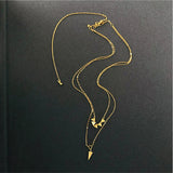 925 Sterling Silver Double Layer Necklace Pendant