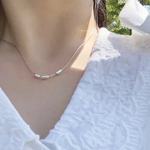 925 Sterling Silver Snake Bone Chain Necklace for Women