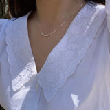 925 Sterling Silver Snake Bone Chain Necklace for Women