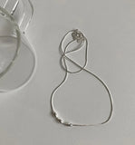 925 Sterling Silver Snake Bone Chain Necklace for Women