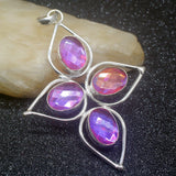 Hot Colorful Topaz Silver Pendant Necklace HD584