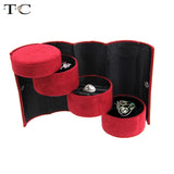Flannel Portable Jewelry Box Organizer