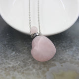 Amazonite Labradorite Heart Perfume Bottle Charms Necklace