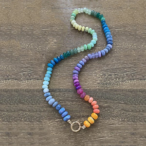 Amazonite Natural Stone Necklace Boho Glamour Neck Accessory Gift