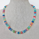 Amazonite Natural Stone Necklace Boho Glamour Neck Accessory Gift