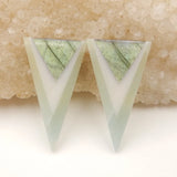 Amazonite Jade Labradorite Glued Gemstone Earrings Bead