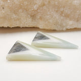 Amazonite Jade Labradorite Glued Gemstone Earrings Bead