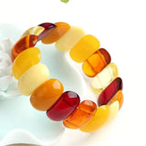 Amber Beeswax Couple Bracelets Multi-treasure Beeswax Hand Row Chicken Oil