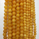 Amber Yellow Jade Gemstone Bead for Jewelry Woman Gift
