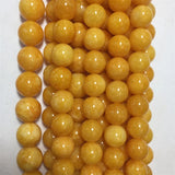 Amber Yellow Jade Gemstone Bead for Jewelry Woman Gift