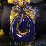 Amber Wax Hand Polished Drop Pendant Dominican Pearl Necklace Pendant