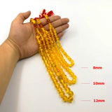 Amber Tasbih with Insect Bead 33 66 99 Beads Royal Tassels Man's Tesbih Misbaha