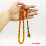 Amber Muslim Rosary with Tassels - Eid Gift