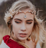 Ameliebridal Rhinestone Pendant Frontlet Crown Headband Girls' Tiara