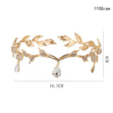 Ameliebridal Rhinestone Pendant Frontlet Crown Headband Girls' Tiara
