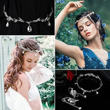 Ameliebridal Rhinestone Pendant Frontlet Crown Headband Girls' Tiara