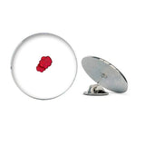 America Red Rose Botany Hat Pin Brooch