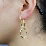 Bohemian Twist Ring Circle Earrings for Women