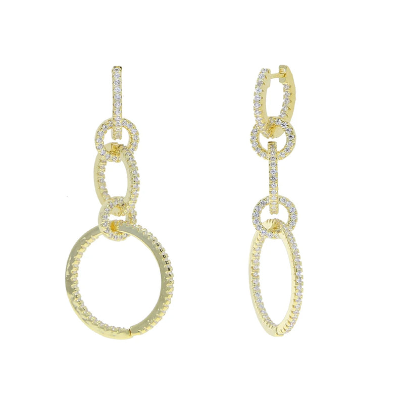 Bohemian Twist Ring Circle Earrings for Women