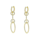 Bohemian Twist Ring Circle Earrings for Women