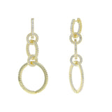Bohemian Twist Ring Circle Earrings for Women