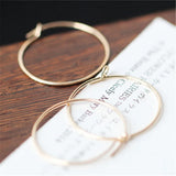 American 14K Filled smooth earrings European and American DIY accessories