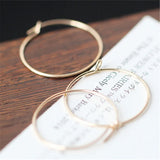American 14K Filled smooth earrings European and American DIY accessories