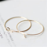 American 14K Filled smooth earrings European and American DIY accessories