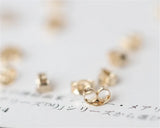 American 14K Filled Earplugs Ear Plugs 1 pair DIY Earrings Accessories