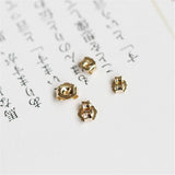 American 14K Filled Earplugs Ear Plugs 1 pair DIY Earrings Accessories