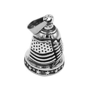 American Flag Bell Pendant Stainless Steel Jewelry Men Pendant