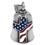 American Flag Bell Pendant Stainless Steel Jewelry Men Pendant