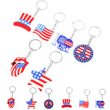 USA Flag Keychains July 4th Party Favors Patriotic Key Chains