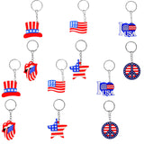 USA Flag Keychains July 4th Party Favors Patriotic Key Chains