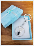 Amstaff Pit Bull Crystal Necklace Jewelry Dog Key Chain