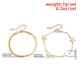 Snake Bone Star Set Bracelet: Stylish American and European Hot Jewelry