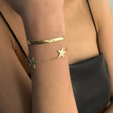 Snake Bone Star Set Bracelet: Stylish American and European Hot Jewelry