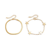 Snake Bone Star Set Bracelet: Stylish American and European Hot Jewelry
