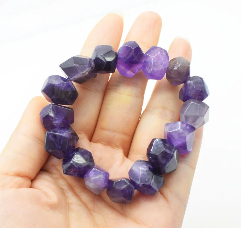 Amethyst 13*18mm Faceted Bracelet 7.5in