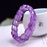 Amethyst Hand Row Women's Bracelet Natural Healing Crystal