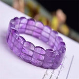 Amethyst Hand Row Women's Bracelet Natural Healing Crystal