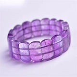 Amethyst Hand Row Women's Bracelet Natural Healing Crystal