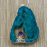 Amethyst Necklace Pendant Irregular Charm DIY Jewelry Making Gift 1pcs