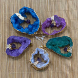 Amethyst Necklace Pendant Irregular Charm DIY Jewelry Making Gift 1pcs